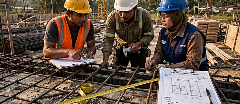 Pekerjaan mengacu pada standar teknis dan regulasi